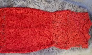 Red Lace Bodycon Dress